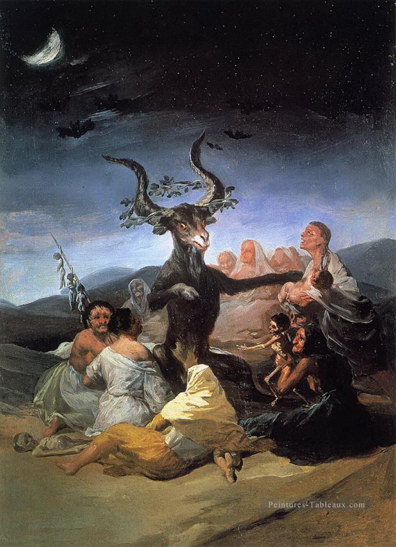francisco goya sorcières sabbat 1789 Peintures à l'huile